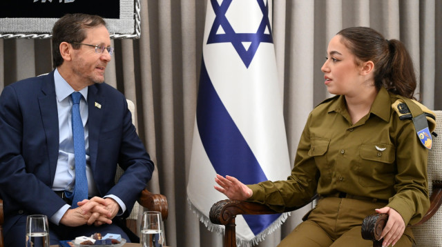 אורי מגידיש עם הרצוג (צילום: חיים צח לע"מ)