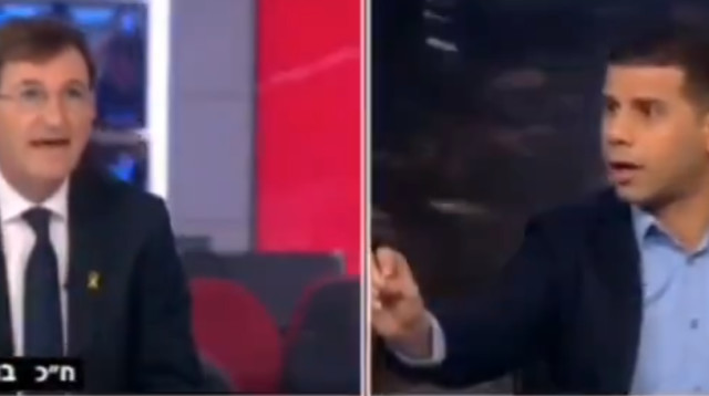 מוחמד מג'אדלה, בועז ביסמוט (צילום: מתוך חדשות 12)