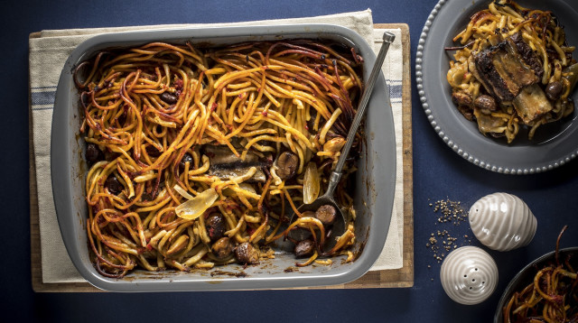 חמין מקרוני עם אסאדו באדיבות ברילה (צילום: אפיק גבאי)