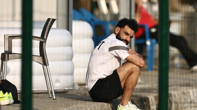 שחקן נבחרת מצרים מוחמד סלאח (צילום: GettyImages, FRANCK FIFE)