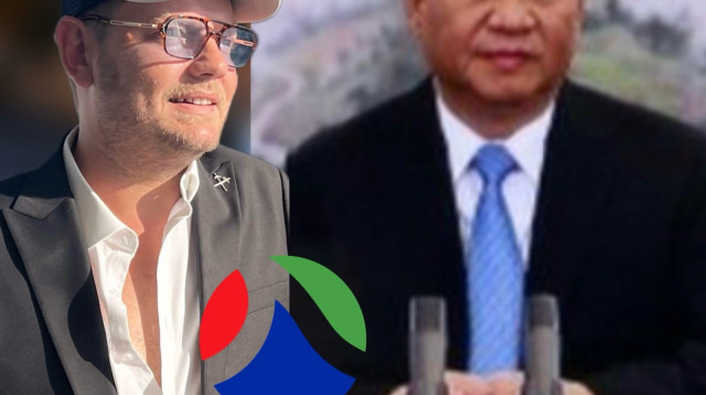 נשיא סין שי ג'ינפינג, יבגני זרובינסקי (צילום: הטלוויזיה הסינית,הילה יעקב)