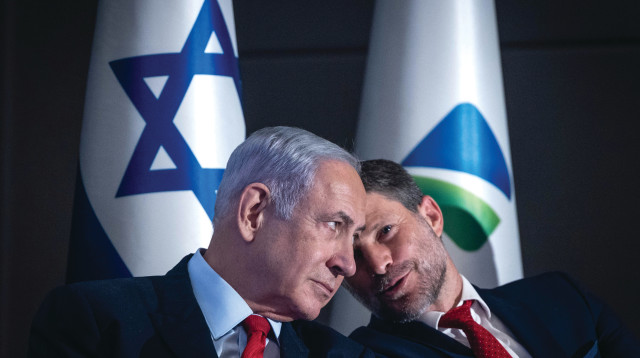 בצלאל סמוטריץ', בנימין נתניהו (צילום: חיים גולדברג, פלאש 90)