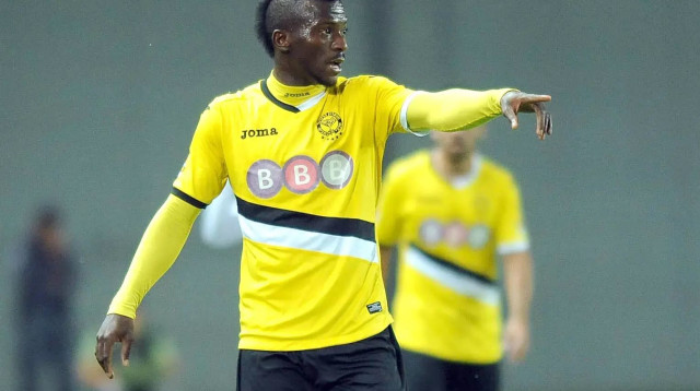 שחקן מכבי נתניה, לארי קאיודה (צילום: ברני ארדוב)