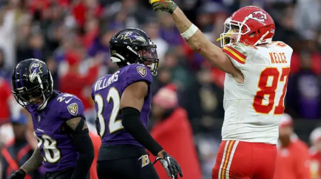 טראוויס קלסי והצ'יפס שוב מגיעים למעמד הגדול מכולם (צילום: אימג'בנק  GettyImages, Patrick Smith)