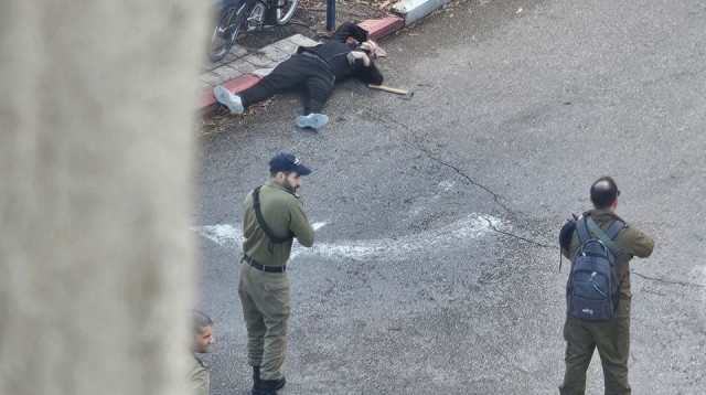 המחבל המנוטרל בחיפה (צילום: דוברות המשטרה)