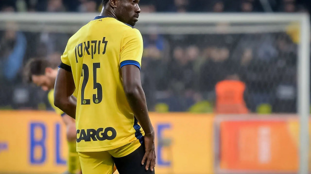 דריק לוקאסן, שחקן מכבי תל אביב (צילום: אריאל שלום)