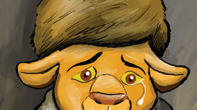 כשסימבה בכה (צילום: איור: אורי פינק)