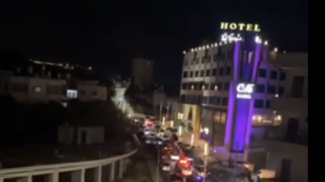 זירת חיסול ראמז עודה בשכם (צילום: רשתות ערביות, שימוש לפי סעיף 27 א')