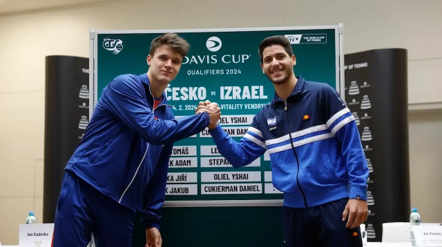 ישראל נגד צ'כיה בדייויס (צילום: אתר רשמי, איגוד הטניס)