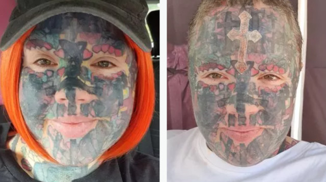 מליסה סלואן, אם לשבעה ילדים - השמיני בדרך ובעלת 800 קעקועים (צילום: רשתות חברתיות)