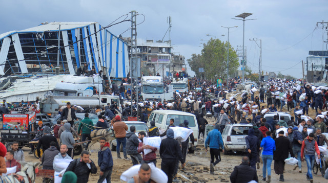תושבי רצועת עזה (צילום: REUTERS/Hossam Azam)