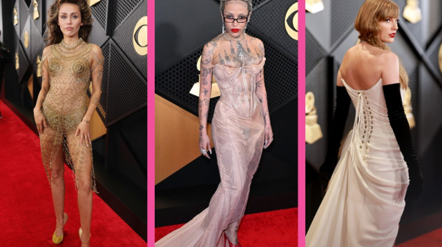 דוג׳ה קאט, טיילור סוויפט, מיילי סיירוס (צילום: Neilson Barnard.GettyImages,ROBYN BECK/AFP via Getty Images,Matt Winkelmeyer Getty Images)