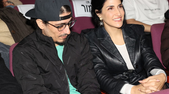 קותי סבג ומגי אזרזר בפרימיירה של "טיטו ורוחו" (צילום: רפי דלויה, HOT)