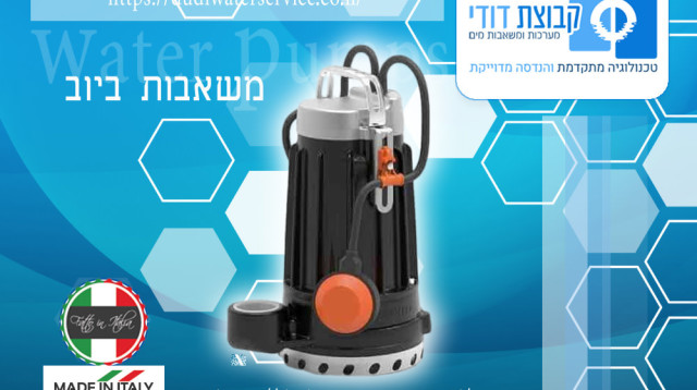 בחירת משאבות ביוב - על משאבות ביוב והתאמתם לכל מבנה (צילום: דודי משאבות מים)