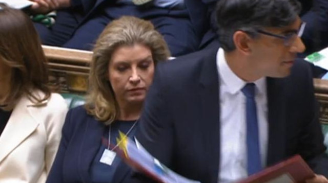 המחווה לחטופים בפרלמנט הבריטי (צילום: שגרירות ישראל בלונדון)