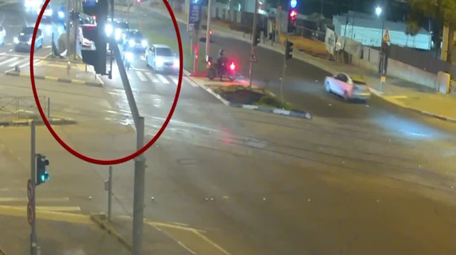 מרדף אחרי גנב רכב בירושלים (צילום: דוברות המשטרה)