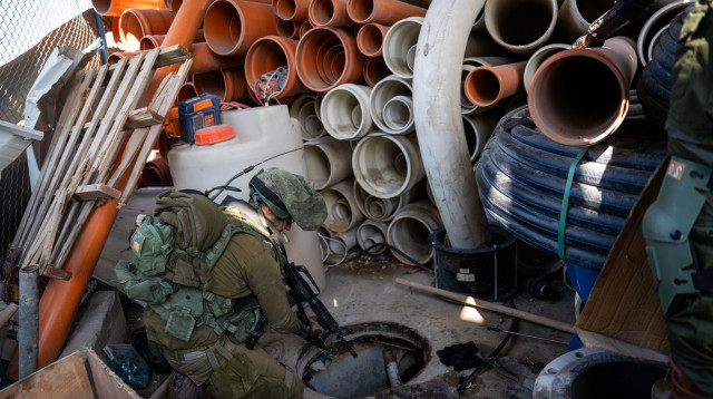 פירי המנהרות שאיתרו הכוחות (צילום: דובר צה"ל)