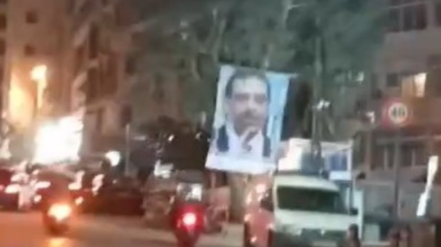 תמונתו של סעד אל-חרירי בלבנון (צילום: רשתות ערביות)