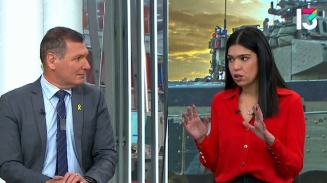 מוריה אסרף, גיל תמרי (צילום: צילום מסך חדשות 13)