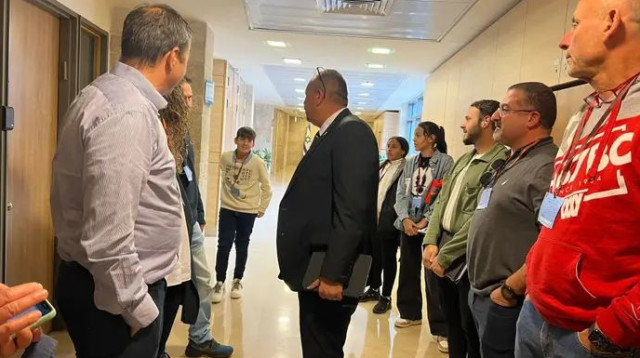 ח"כ דוידסון היום בכנסת (צילום: פרטי)