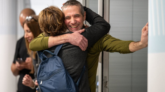 פרננדו מרמן חולץ משבי חמאס  (צילום: דובר צה"ל)