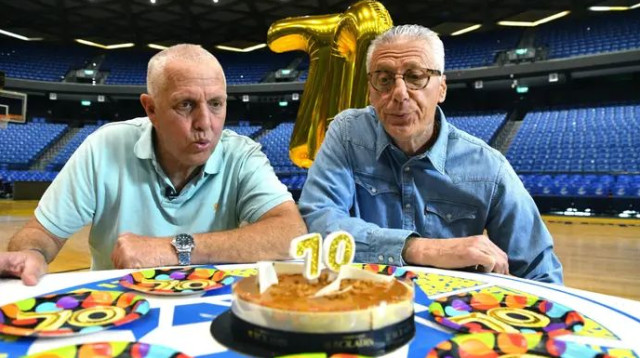 ברקוביץ': "מי בן 70? אני? אולי אתה בן 70". ארואסטי: "לא, אני עוד צעיר" (צילום: ראובן קסטרו)