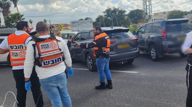 פיגוע ירי בצומת מסמיה (צילום: איחוד הצלה)