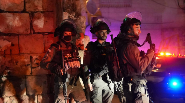 חיילי מג"ב במזרח ירושלים (צילום: דוברות המשטרה)