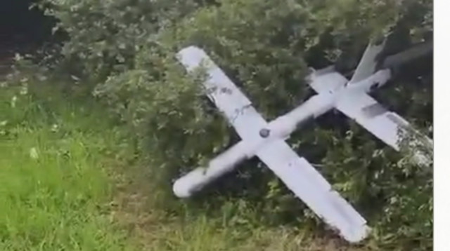 הכטב"מ בבוסתן הגליל (צילום: רשתות חברתיות, שימוש לפי סעיף 27 א')