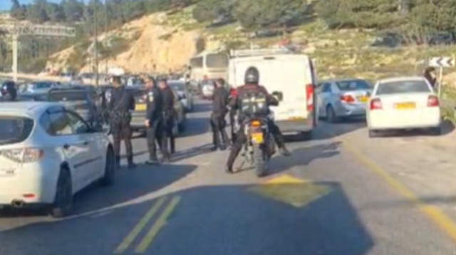 זירת הפיגוע במעלה אדומים (צילום: רשתות חברתיות, שימוש לפי סעיף 27 א')