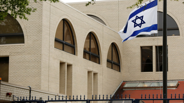 שגרירות ישראל בוושינגטון, ארצות הברית (צילום: REUTERS/Gary Cameron)