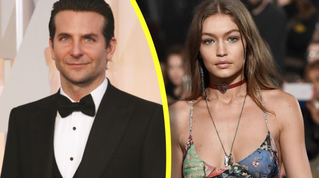 ג'יג'י חדיד, בראדלי קופר (צילום: רויטרס)