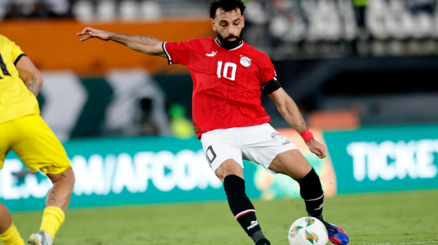 מוחמד סלאח שחקן נבחרת מצרים (צילום: רויטרס)