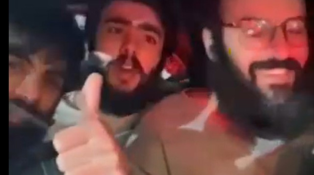 המחבלים ששוחררו (צילום: רשתות ערביות)