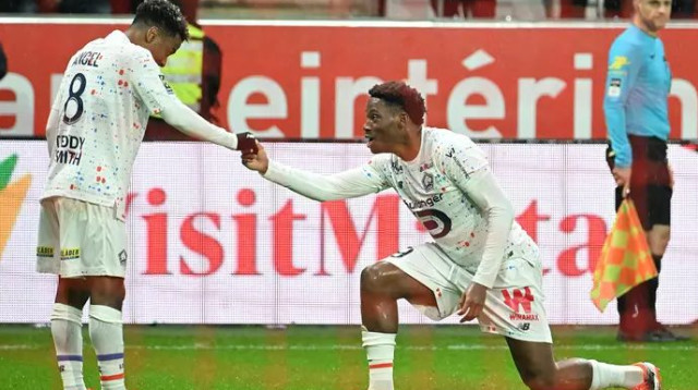 רק קיליאן אמבפה כבש יותר ממנו בליגה. ג'ונתן דייויד (צילום: GettyImages, FRANCOIS NASCIMBENI/AFP)