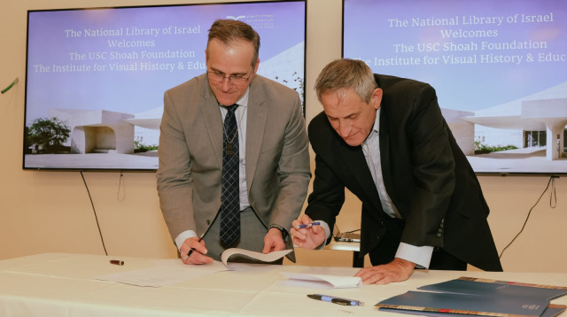 שיתוף פעולה בין קרן "שואה" של USC (צילום: מנחם שלאס)
