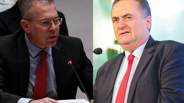 ישראל כ"ץ וגלעד ארדן (צילום: פלאש 90,רויטרס)