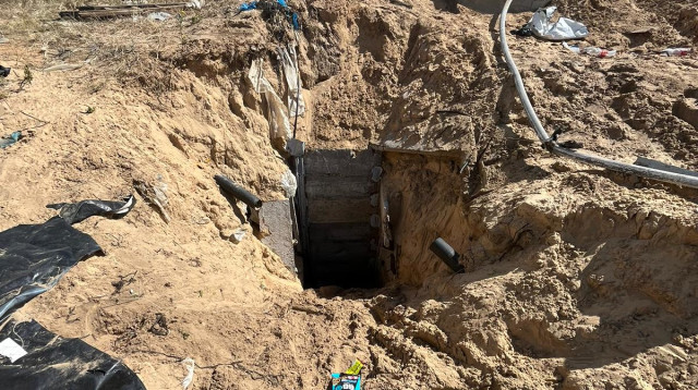 פיר המנהרה שאותר (צילום: דובר צה"ל)