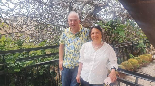  דפנה בנק כצנלסון, מוטי בנק (צילום: דודו כהן)