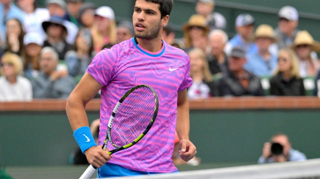 קרלוס אלקראס, אינדיאן וולס 2024 (צילום: רויטרס)