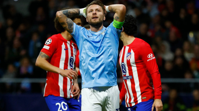 צ'ירו אימובילה שחקן לאציו מאוכזב (צילום: רויטרס)