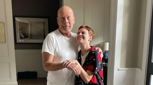 טלולה וויליס, ברוס וויליס (צילום: צילום מסך אינסטגרם)