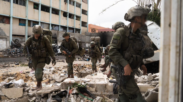 פעילות הכוחות בבית החולים שיפא (צילום: דובר צה"ל)