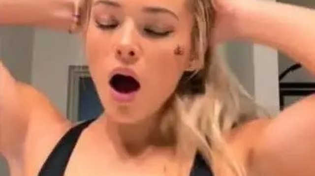 המתעמלת האמריקאית אוליביה דאן (צילום: צילום מסך, טיק-טוק)