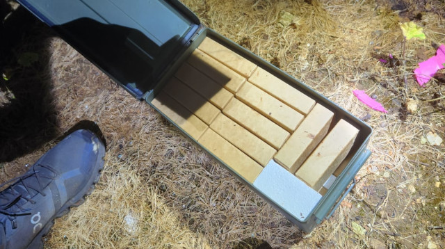 תיעוד אמצעי הלחימה (צילום: דוברות המשטרה)