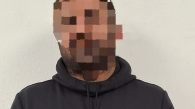 העצור בחשד לירי ביישוב חורה (צילום: דוברות המשטרה)