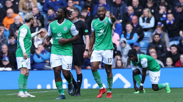 שחקני היברניאן מתוסכלים (צילום: GettyImages)