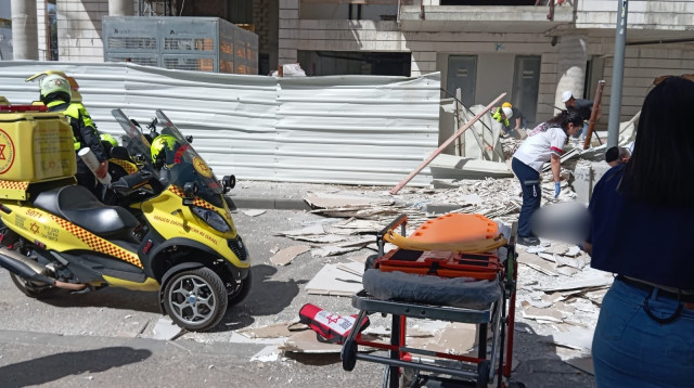 הרוג באתר בנייה, ארכיון (צילום: תיעוד מבצעי מד"א)