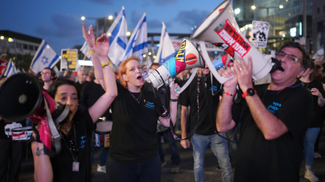 המחאה נגד הממשלה (צילום:  אריק מרמור פלאש 90)