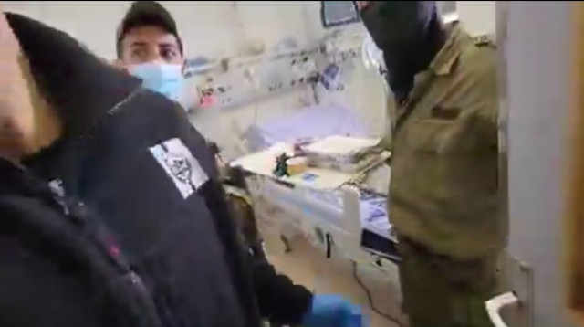 התקרית בהדסה (צילום: צילום מסך)